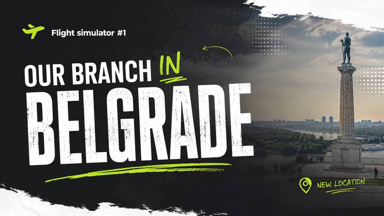 Our branch in Belgrade — Flight simulator #1